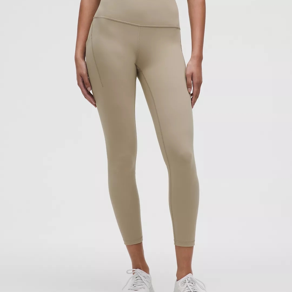 Lululemon Athletica Wunder Train Bone High-Rise Leggings 28"
